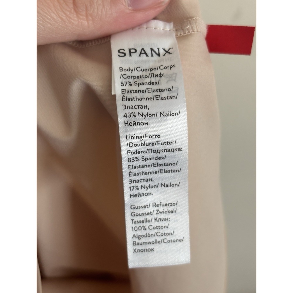 SPANX Womens Small Beige Shorts Shapewear Casual Shaping Stretch Neutral Nude - Picture 3 of 7